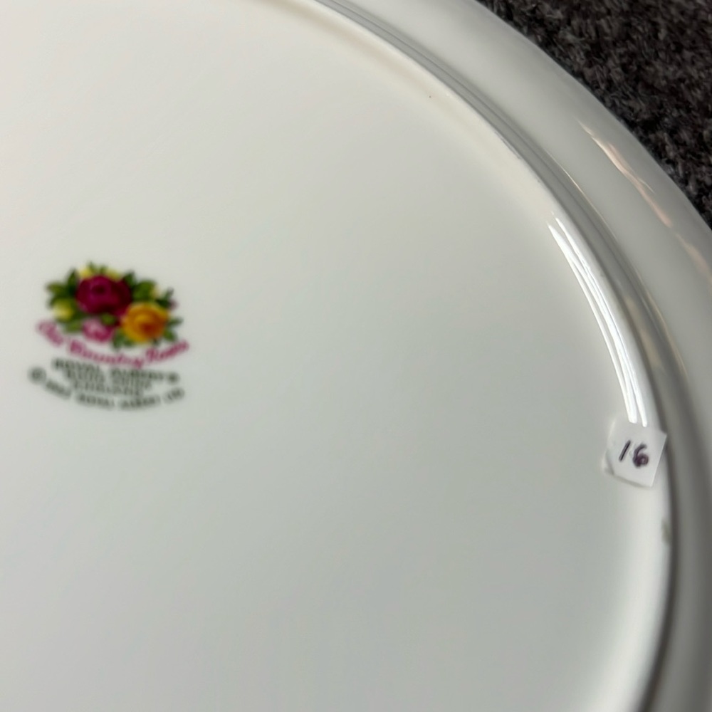 DINNER PLATE OLD COUNTRY ROSES 1962 ROYAL ALBERT BONE CHINA ENGLAND VINTAGE - Picture 8 of 9